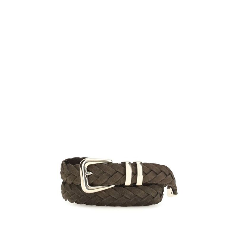 Brunello Cucinelli Brown Calf Leather Bos Taurus Regular Men's Belt